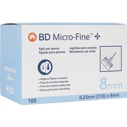 BD MICRO FINE+PEN0.25X8 MM